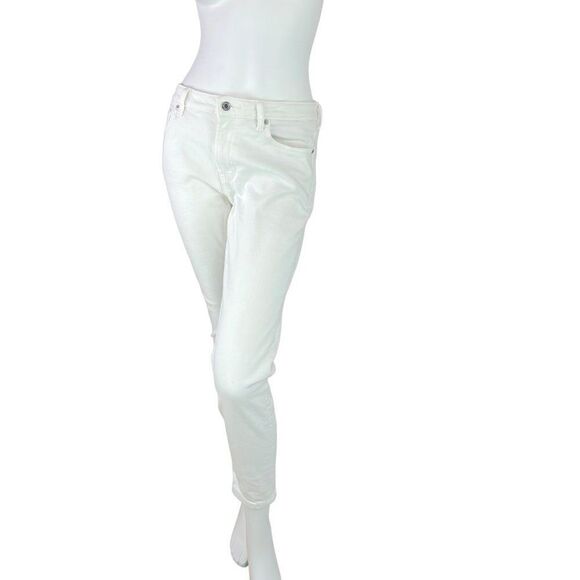 Everlane White Denim The Mid-Rise Ankle Skinny Jean Size 29 - Picture 1 of 9